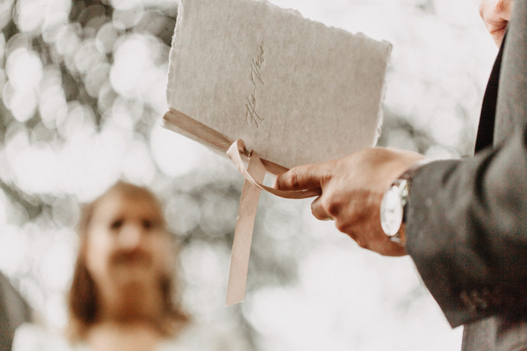 wedding vows paper